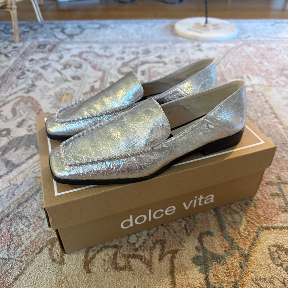 Dolce Vita Beny Silver Loafers